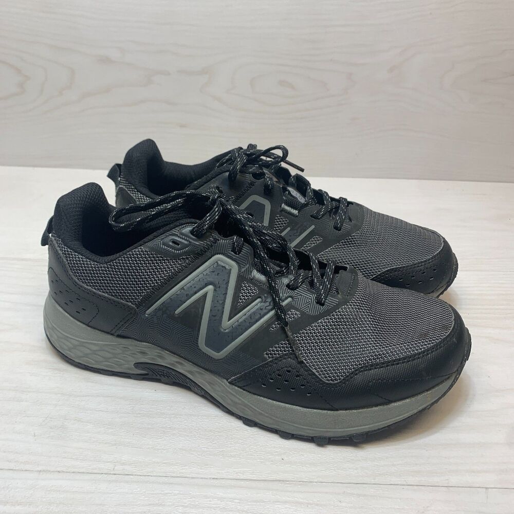 New Balance 410 V8 Sneakers Unisex Size 9M/10.5W Black Logo Trail Running Shoes